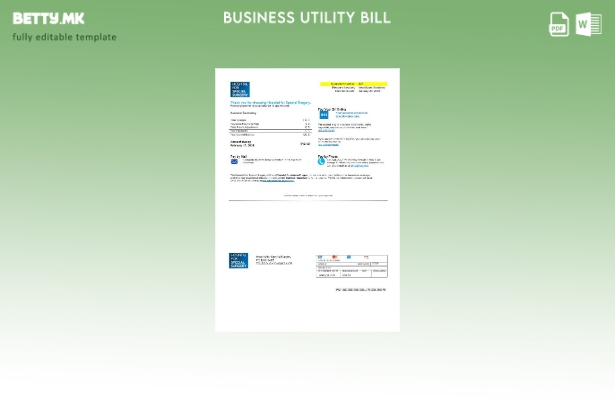 Деловна сметка за комунални услуги на болницата во Охајо во САД за специјална хи